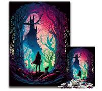 Jigsaw Puzzles 1000 Pieces for Adults The Lost Castle Wooden Jigsaw Puzzles Brain Challenge Game for Teenagers & Family Interaction 50x75CM/19.68x29.52inch