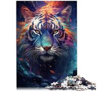 Jigsaw Puzzles 1000 Pieces for Adults the mysterious tiger Jigsaw Puzzle 26x38cm Enhance love between couples for teenager 14+