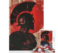 Jigsaw Puzzles 1000 Pieces for Adults The Roman Centurion Paint Educational Toy Great Gifts And Toys Practical Game with Matching Poster And Trivia Sheet Size 38x26cm
