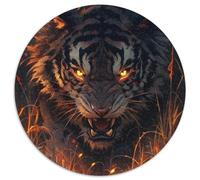 Jigsaw Puzzles 1000 Pieces for Adults The Savage Tiger Impossible Jigsaw Puzzles for Adults DIY Home Decor Brain Teaser Game for Teenagers (Size 67.5x67.5cm)