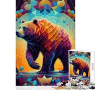 Jigsaw Puzzles 1000 Pieces for Adults The Slow And Mighty Bear Educational Toy Gift For Birthdays Relaxing Games Artists Collection, Fine Art Size 38x52cm
