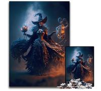 Jigsaw Puzzles 1000 Pieces for Adults The Witch Jigsaw Puzzles for Adults for Mother'S Day, Birthdays, Christmas 50x75CM/19.68x29.52inch
