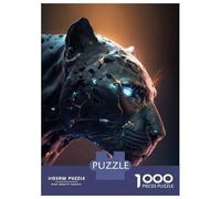 Jigsaw Puzzles 1000 Pieces for Adults Ther Panther Face Puzzle for Adults Toy Wall Decor Hand Speed Race Stress Reduction Gifts 70x50cm/1000pcs