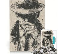 Jigsaw Puzzles 1000 Pieces for Adults Thoughtful Gentleman Family Games Perfect Decoration Unique Gifts for Birthday And Christmas 50x75cm