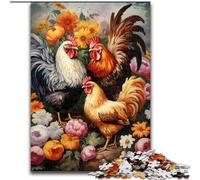 Jigsaw Puzzles 1000 Pieces for Adults Three Cocks Jigsaw for Family Fun Perfect for Holidays, Interactive Game Nights 50X75CM