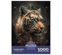 Jigsaw Puzzles 1000 Pieces for Adults Tiger Fairyland Puzzles for Adults Family Games Wall Decoration Stress Reduction Gifts 52x38cm/1000pcs