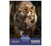 Jigsaw Puzzles 1000 Pieces for Adults Tiger in Forest Puzzles for Adults DIY Toys Home Decoration Help The Brain Exercise 38x26cm/1000pcs