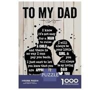 Jigsaw Puzzles 1000 Pieces for Adults To My Dad Gift For Dad Adult Puzzles Toy Wall Decor But Fun And Humorous Help The Brain Exercise 38x26cm/1000pcs