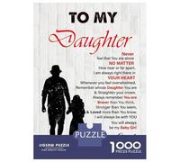 Jigsaw Puzzles 1000 Pieces for Adults To My Daughter From Dad Adult Puzzles Toy Wall Decor But Fun And Humorous Help The Brain Exercise 70x50cm/1000pcs