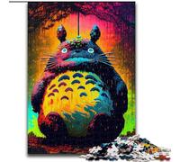 Jigsaw Puzzles 1000 Pieces for Adults Totoro Wooden Jigsaw Perfect Christmas & New Year Gift, (Size 50x75cm)