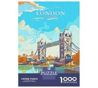 Jigsaw Puzzles 1000 Pieces for Adults Tower Bridge England Adult Jigsaw Relax Games Difficult Challenge Help The Brain Exercise 52x38cm/1000pcs