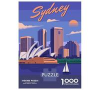 Jigsaw Puzzles 1000 Pieces for Adults Travel to Sydney Adult Jigsaw Relax Games Difficult Challenge Help The Brain Exercise 70x50cm/1000pcs