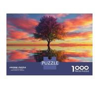 Jigsaw Puzzles 1000 Pieces for Adults Tree Reflections in Water Jigsaw Puzzle Relax Games Precision Cutting Unique Birthday And Gifts 70x50cm/1000pcs