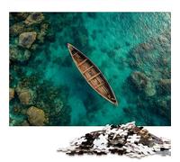 Jigsaw Puzzles 1000 Pieces for Adults - Tropical Ocean - Blue Sea Ship 1000 Piece Puzzle Educational Games Decoration Puzzle.size:19.6x29.5 inch