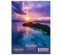Jigsaw Puzzles 1000 Pieces for Adults Tropical Sunset Island Jigsaw Puzzle DIY Toys But Fun And Humorous Deal As Gifts for The Whole Family 52x38cm/1000pcs