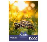 Jigsaw Puzzles 1000 Pieces for Adults Turtle in Golden Light Puzzles for Adults Fun Games Improve Memory Deal As Gifts for The Whole Family 70x50cm/1000pcs