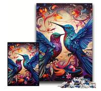 Jigsaw Puzzles 1000 Pieces for Adults Two Colorful Hummingbirds Challenging Puzzles 50x75 cm Perfect for Teenagers & Home Decor