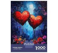 Jigsaw Puzzles 1000 Pieces for Adults Two Hearts in The Night Puzzles for Adults Fun Games Improve Memory Deal As Gifts for The Whole Family 70x50cm/1000pcs
