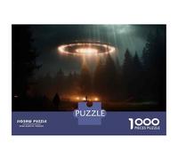 Jigsaw Puzzles 1000 Pieces for Adults UFO Sightings Alien Abduction Jigsaws for Adults Fun Games A Work of Art Deal As Gifts for The Whole Family 52x38cm/1000pcs
