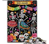 Jigsaw Puzzles 1000 Pieces for Adults Undead Skeleton Puzzle Brain Teaser Game for Teenagers, for Family Game Night 50X75CM
