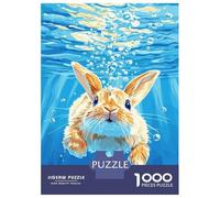 Jigsaw Puzzles 1000 Pieces for Adults Underwater Rabbit Illustration Adult Puzzles Relax Games Analysis And Logic Stress Reduction Gifts 70x50cm/1000pcs