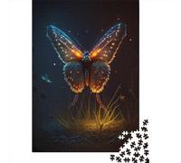 Jigsaw Puzzles 1000 Pieces for Adults Unrealism Butterfly485 Puzzle for Adults Woodenboard Puzzles Family Fun Jigsaws Puzzles 1000pcs (75x50cm)