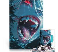 Jigsaw Puzzles 1000 Pieces for Adults Vampire Anime Skull Girl Stressabbau Wanddekoration Einzigartige Geburtstags- und Weihnachtsgeschenke38x26cm