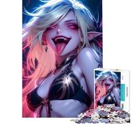 Jigsaw Puzzles 1000 Pieces for Adults Vampire Elf 1000 Jigsaw Puzzle DIY Toys Learning Educational Christmas Birthday Gifts (50x75cm)