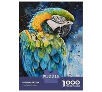 Jigsaw Puzzles 1000 Pieces for Adults Vibrant Parrot Artistry Jigsaw for Adults Fun Games Presents for Women Help The Brain Exercise 38x26cm/1000pcs