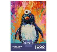 Jigsaw Puzzles 1000 Pieces for Adults Vibrant Penguin Art -9 Puzzles for Adults Fun Games Improve Memory Deal As Gifts for The Whole Family 38x26cm/1000pcs