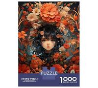 Jigsaw Puzzles 1000 Pieces for Adults Vintage Kawaii Anime Girl Adult Jigsaw Relax Games Difficult Challenge Help The Brain Exercise 52x38cm/1000pcs