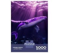 Jigsaw Puzzles 1000 Pieces for Adults Violet Whale's Abyssal Dance Puzzles for Adults Fun Games Improve Memory Deal As Gifts for The Whole Family 38x26cm/1000pcs
