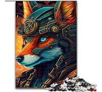 Jigsaw Puzzles 1000 Pieces for Adults Warrior Fox Puzzles 1000 Pieces for Adults Challenging DIY Art for Enthusiasts, for Relaxation (Size 26x38 cm)