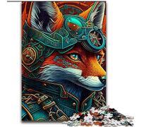Jigsaw Puzzles 1000 Pieces for Adults Warrior Fox Puzzles for Adults Family Interaction & Fun Gift, Vibrant Abstract Design (Size 50x75 cm)