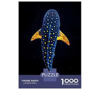 Jigsaw Puzzles 1000 Pieces for Adults Whale Shark in The Dark Ocean Adult Puzzles Toy Wall Decor But Fun And Humorous Help The Brain Exercise 70x50cm/1000pcs