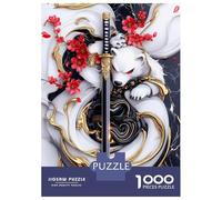Jigsaw Puzzles 1000 Pieces for Adults White Bear Samurai Polar Adult Jigsaw Puzzle DIY Toys Birthday Present Stress Reduction Gifts 70x50cm/1000pcs