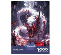 Jigsaw Puzzles 1000 Pieces for Adults White Dragon in Blood Puzzles for Adults Fun Games Improve Memory Deal As Gifts for The Whole Family 70x50cm/1000pcs