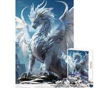 Jigsaw Puzzles 1000 Pieces for Adults White Heaven Elder Dragon Educational Toy Great Gifts And Toys Practical Game with Matching Poster And Trivia Sheet Size 38x52cm