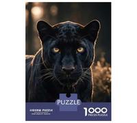 Jigsaw Puzzles 1000 Pieces for Adults Wild Black Panther Portrait Jigsaw for Adults Fun Games Presents for Women Help The Brain Exercise 70x50cm/1000pcs