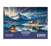 Jigsaw Puzzles 1000 Pieces for Adults Winter Cabin Retreat-2 Jigsaw Puzzle Relax Games Precision Cutting Unique Birthday And Gifts 38x26cm/1000pcs