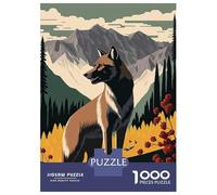 Jigsaw Puzzles 1000 Pieces for Adults Wolf Art Series Style 7 Puzzles for Adults Fun Games Improve Memory Deal As Gifts for The Whole Family 52x38cm/1000pcs