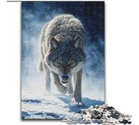 Jigsaw Puzzles 1000 Pieces for Adults Wolf in The Snow Jigsaw Perfect for Teenagers & Family Fun, for Birthdays (size 50x75cm)