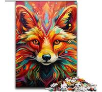 Jigsaw Puzzles 1000 Pieces for Adults Yellow Fox Challenging Puzzles Idea, Humorous Artwork, Detailed Artwork (Size 50x75 cm)