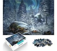 Jigsaw Puzzles 1000 Pieces for Adults Yeti's Pursuit Made of wood,Suitable for ages 14 and up Analysis and logic Difficult Hard Gifts for Women Men 。size:50x75cm/14.96x20.47inch