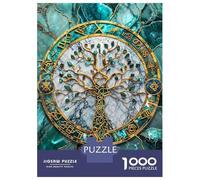 Jigsaw Puzzles 1000 Pieces for Adults Yggdrasil Tree of Life Jigsaw Puzzle Relax Games Precision Cutting Unique Birthday And Gifts 52x38cm/1000pcs