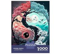 Jigsaw Puzzles 1000 Pieces for Adults Yin And Yang Lunar Eclipse Puzzles for Adults Fun Games Improve Memory Deal As Gifts for The Whole Family 38x26cm/1000pcs