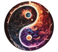 Jigsaw Puzzles 1000 Pieces for Adults Yin And Yang Round Jigsaw Puzzles 1000 Pieces for Adults Perfect for Family Fun, Party Games, Birthday Party Favors 67.5x67.5cm