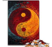 Jigsaw Puzzles 1000 Pieces for Adults Yin And Yang Tai Chi Jigsaw Challenging DIY Art for Enthusiasts, for Relaxation (size 50x75cm)