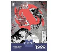 Jigsaw Puzzles 1000 Pieces for Adults Yin Yang Koi Fish Puzzle for Adults Hands-on Game Improve Memory Deal As Gifts for The Whole Family 70x50cm/1000pcs
