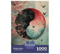 Jigsaw Puzzles 1000 Pieces for Adults Yin Yang Wall Art Print-2 Jigsaw Puzzle Anti-Stress Toys Home Decoration Help The Brain Exercise 70x50cm/1000pcs